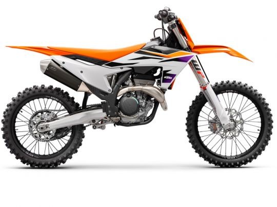  MOTORCYCLES KTM MOTOCROSS MY24 350SXF 496204_MY24_KTM-350-SX-F_90-Right_Studio_Studio