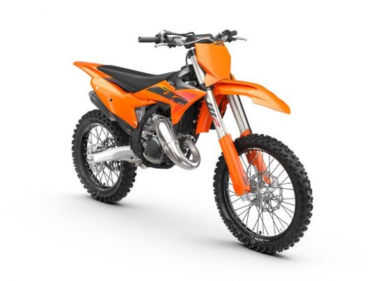  MOTORCYCLES KTM MOTOCROSS MY25 125SX 579814_MY25-KTM-125 SX-Front Right_Studio_03_STUDIO