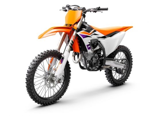  MOTORCYCLES KTM MOTOCROSS MY24 350SXF 496206_MY24_KTM-350-SX-F_Front-Left_Studio